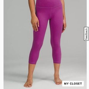 Lululemon Align Super High Rise Crop 21